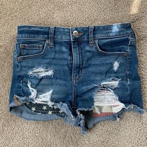 American Eagle Denim Shorts - Distressed